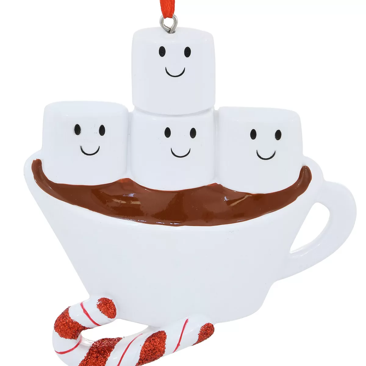 Bronner's Christmas Wonderland Personalized Hot Cocoa Family Of 4 Ornament> Food, Drinks, & Cooking