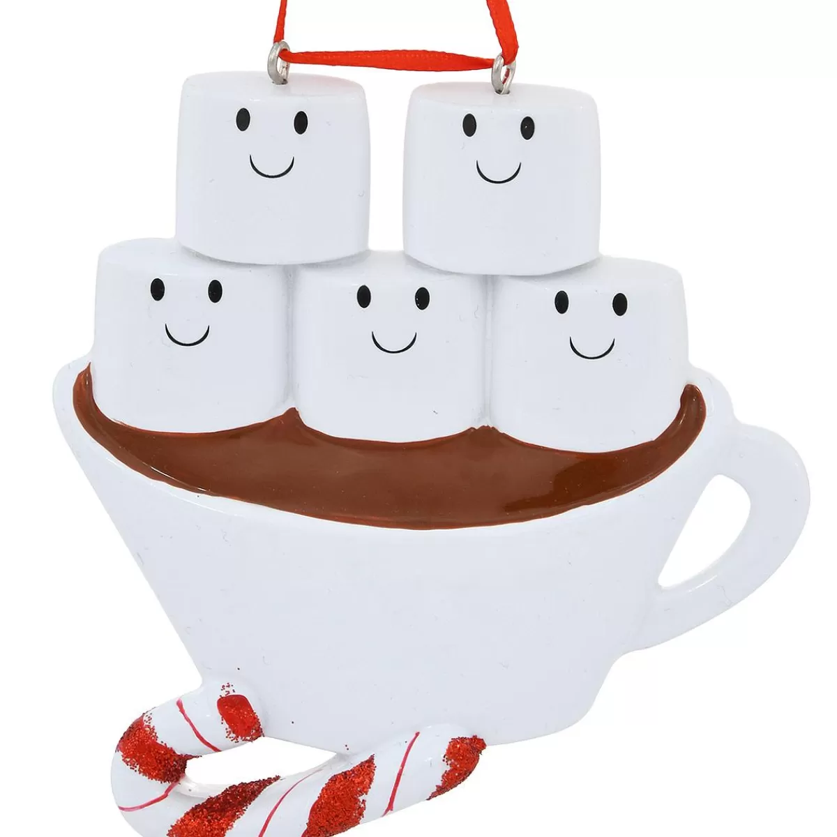 Bronner's Christmas Wonderland Personalized Hot Cocoa Family Of 5 Ornament> Food, Drinks, & Cooking