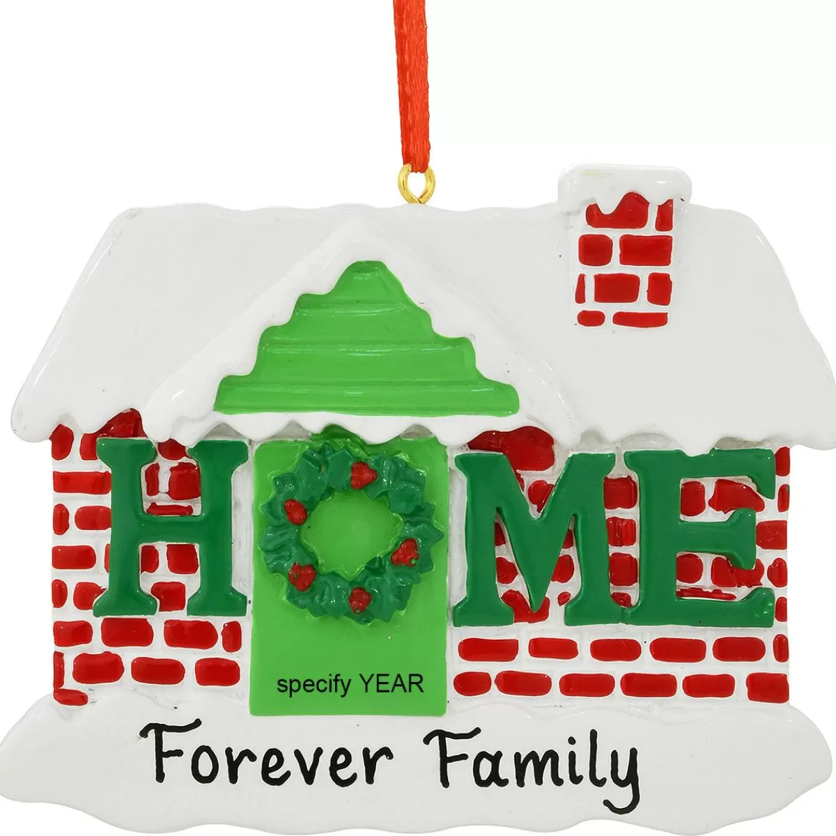 Bronner's Christmas Wonderland Personalized House With Home Resin Ornament | Ornaments