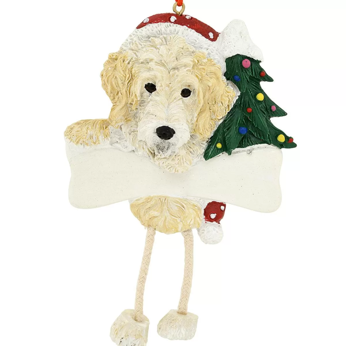 Bronner's Christmas Wonderland Personalized Labradoodle Dangling Leg Ornament | Ornaments