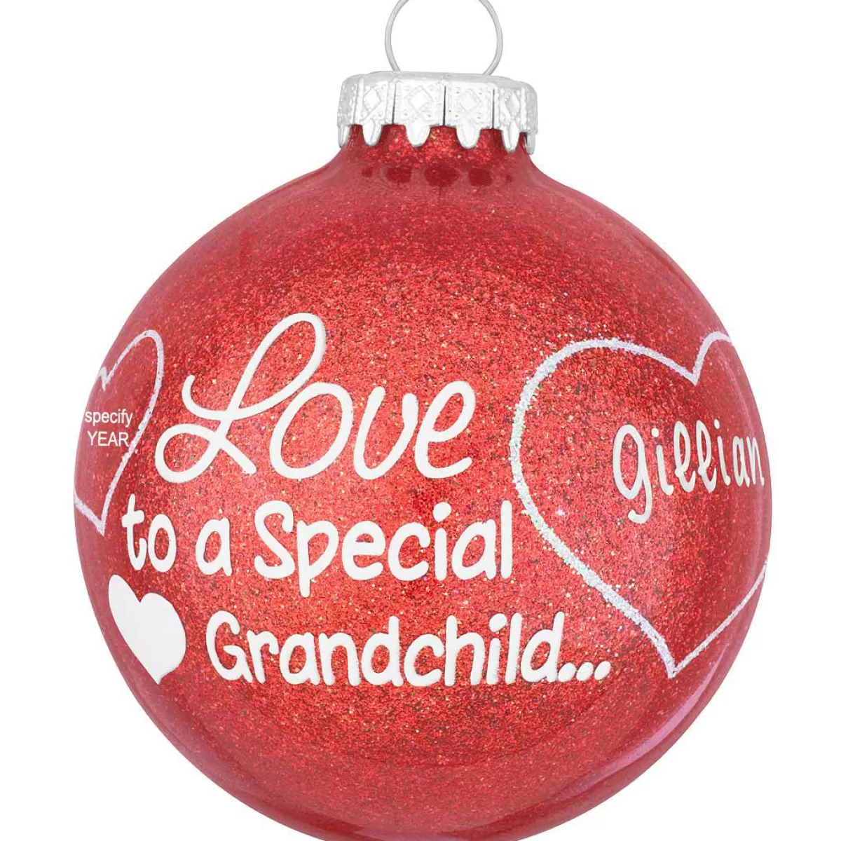 Bronner's Christmas Wonderland Personalized Love To A Special Grandchild Ornament | Ornaments