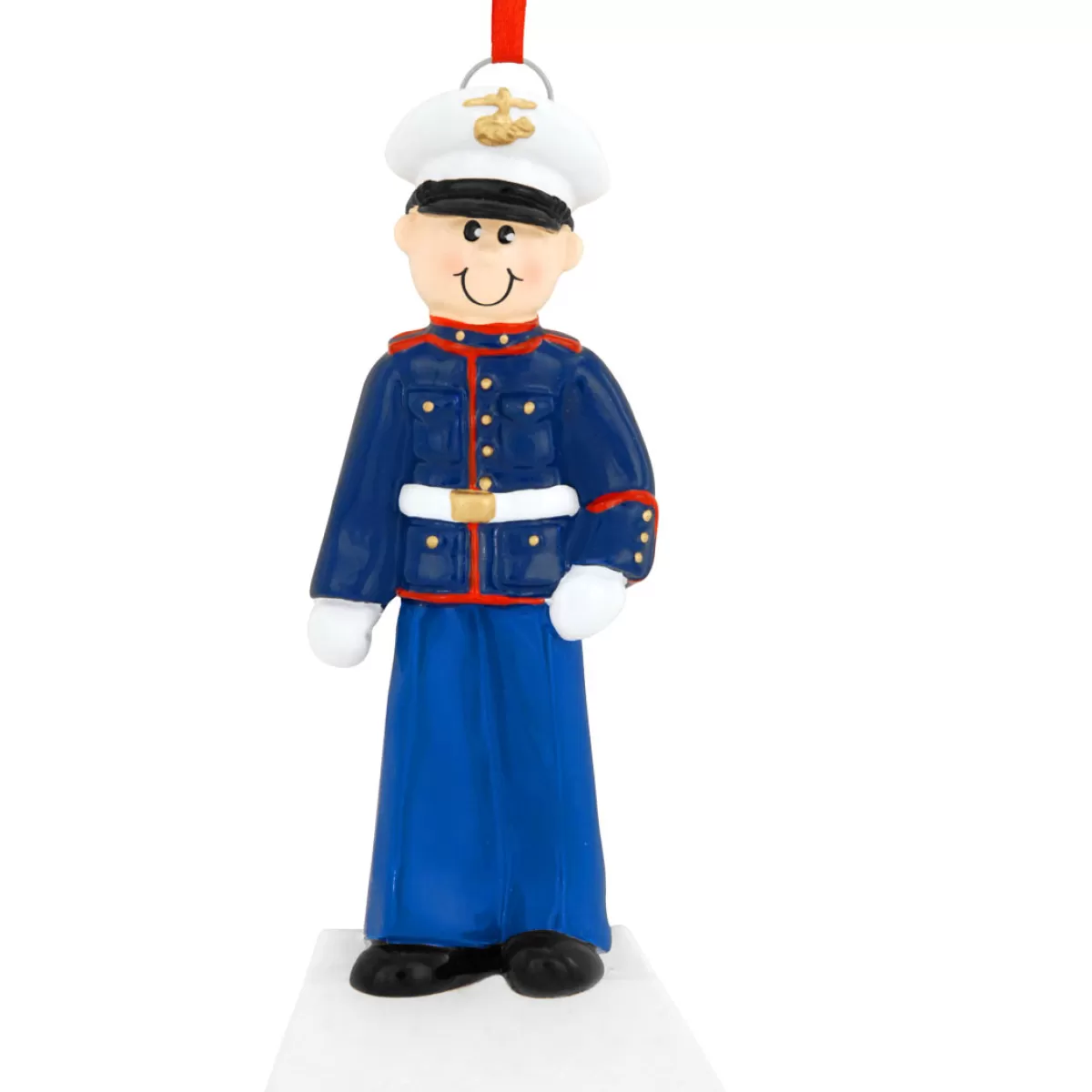 Bronner's Christmas Wonderland Personalized Marine Man Ornament | Ornaments