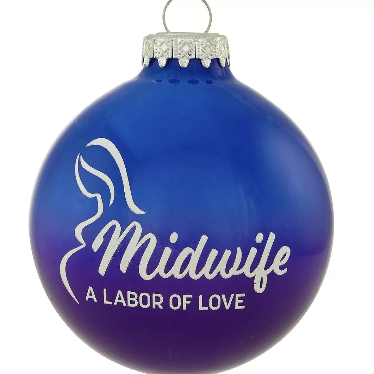 Bronner's Christmas Wonderland Personalized Midwife Glass Ornament> Hobbies & Occupations