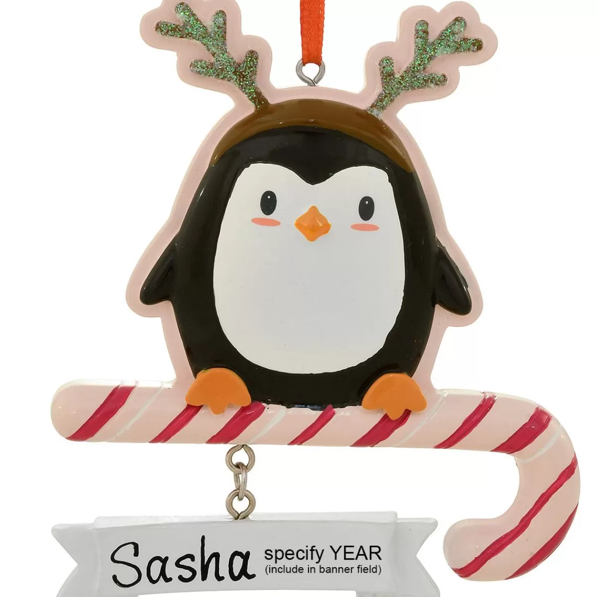 Bronner's Christmas Wonderland Personalized Penguin Pretender Ornament | Ornaments