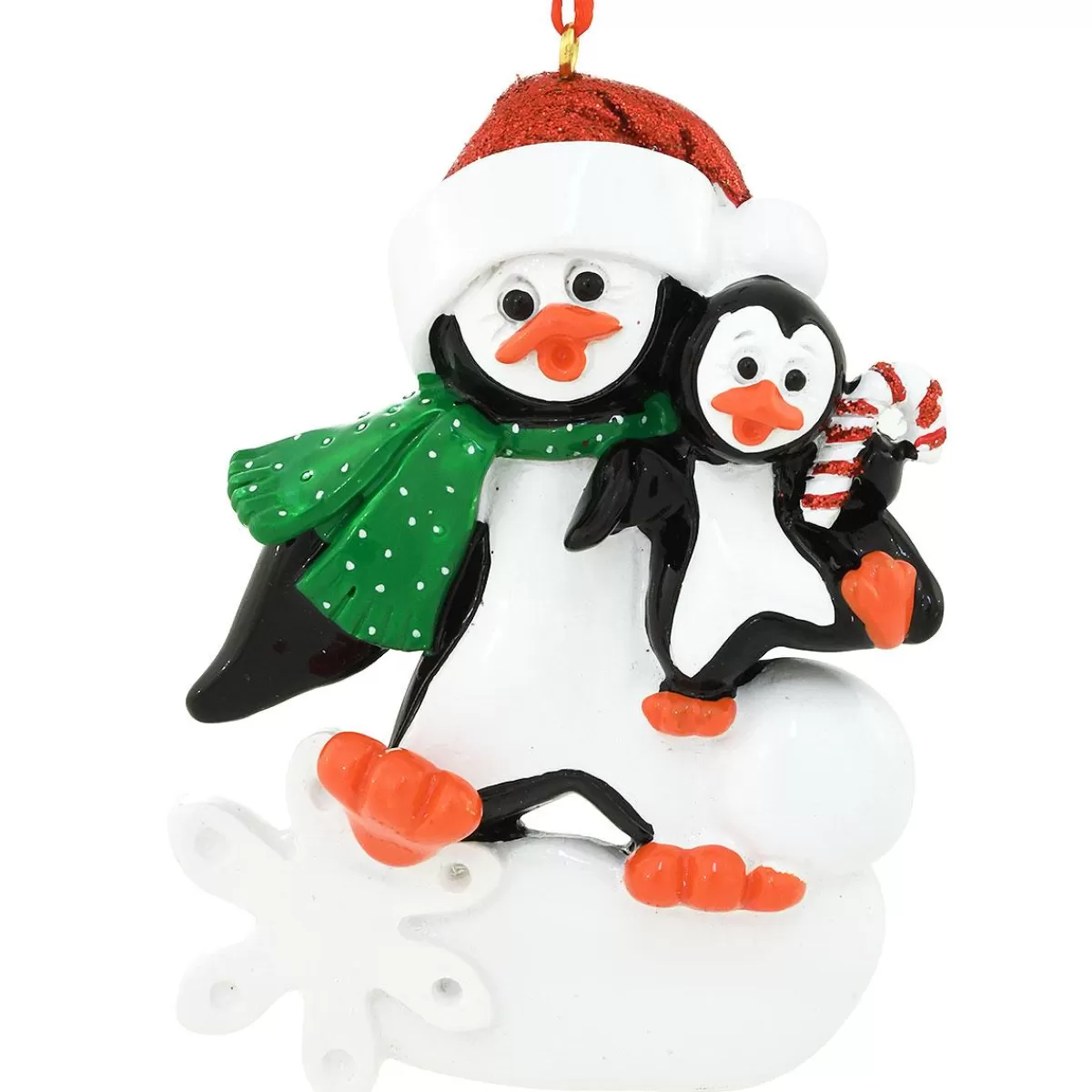 Bronner's Christmas Wonderland Personalized Penguin With 1 Child Ornament | Ornaments