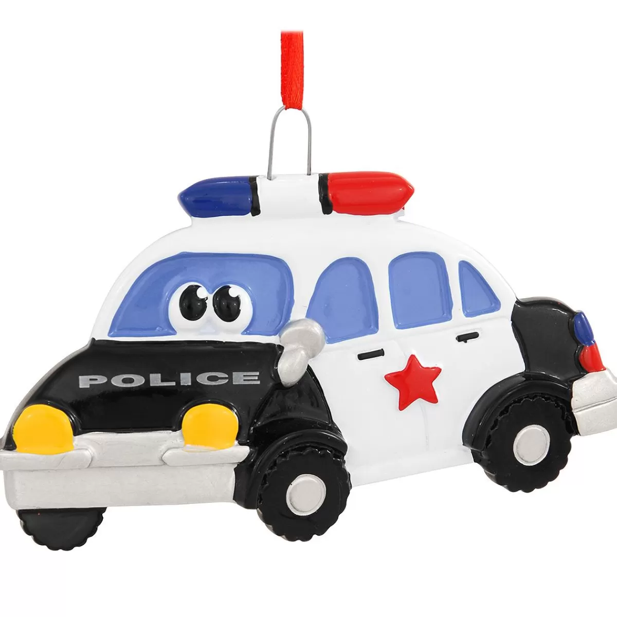 Bronner's Christmas Wonderland Personalized Police Car With Eyes Ornament> Hobbies & Occupations