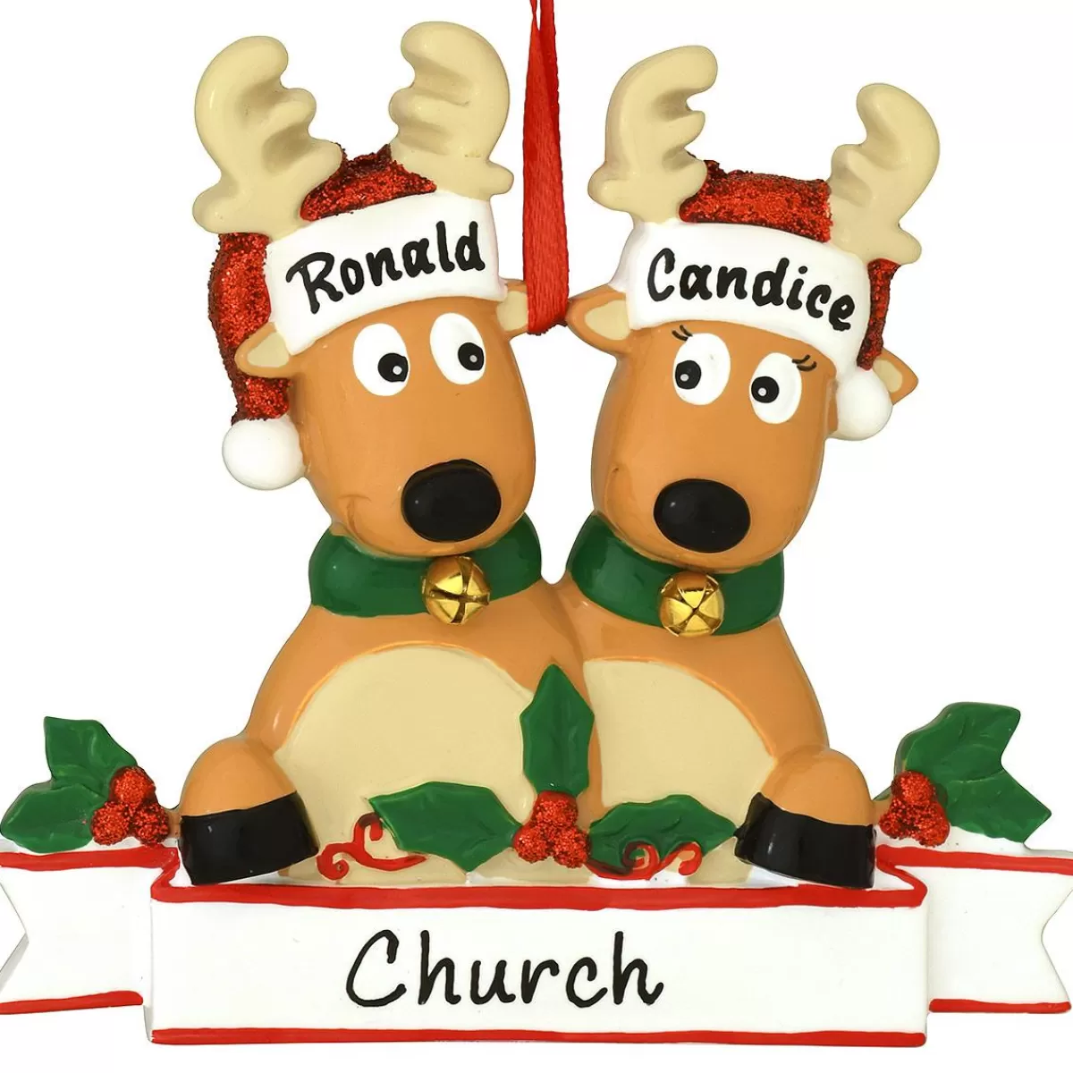 Bronner's Christmas Wonderland Personalized Reindeer Family Of 2 Ornament | Ornaments