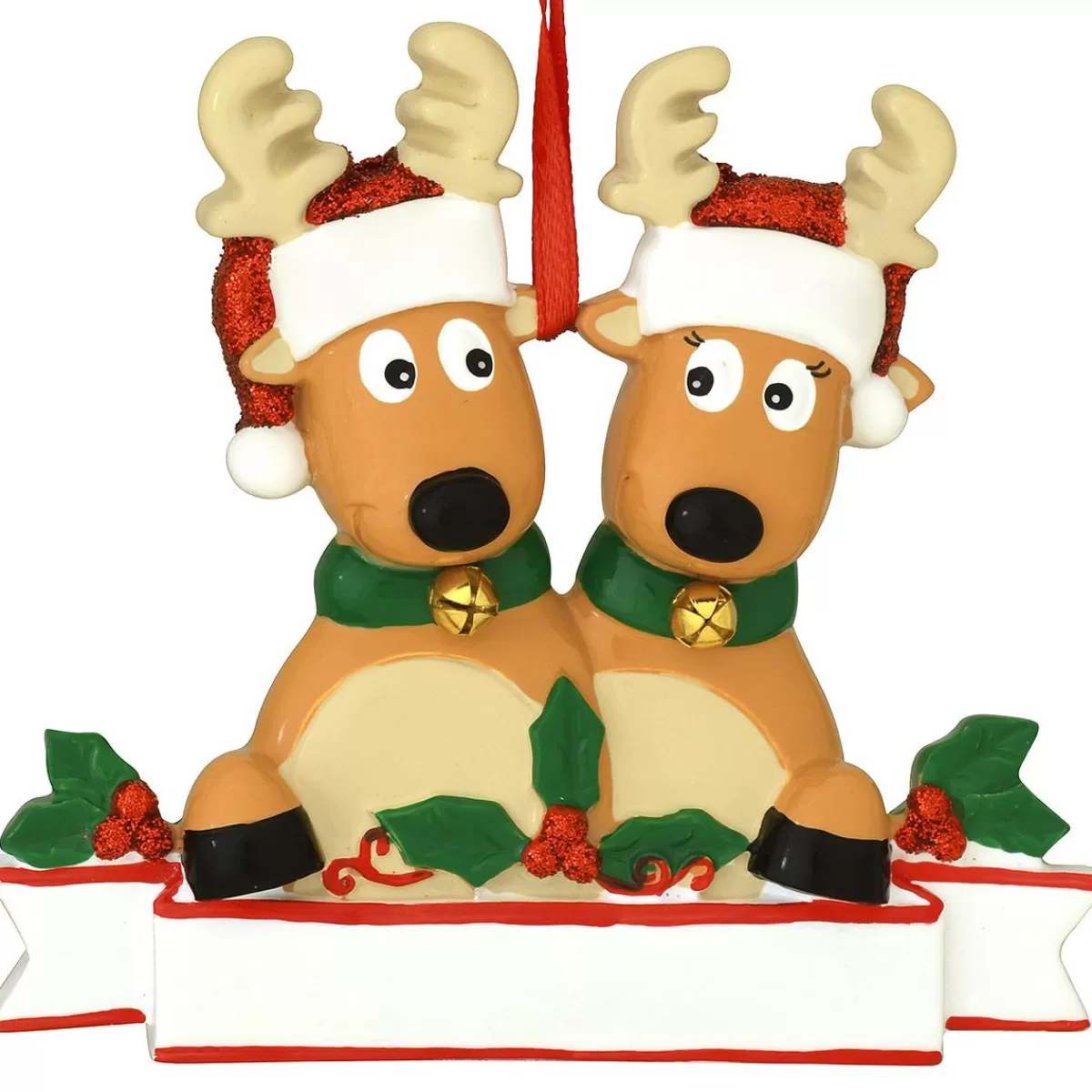 Bronner's Christmas Wonderland Personalized Reindeer Family Of 2 Ornament | Ornaments