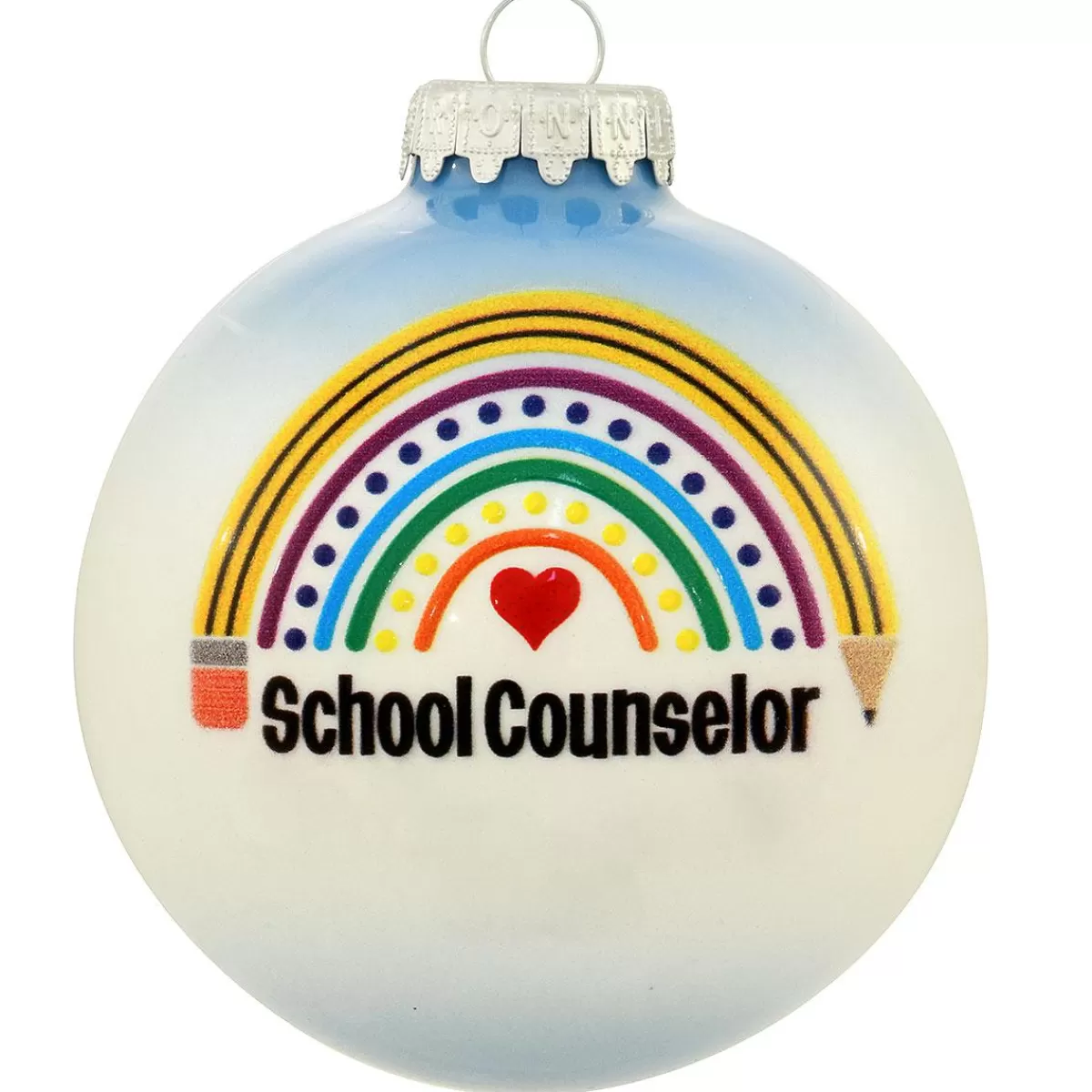 Bronner's Christmas Wonderland Personalized School Counselor Glass Ornament> Hobbies & Occupations