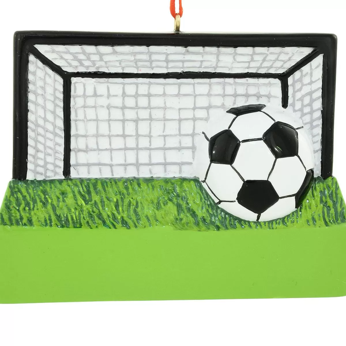 Bronner's Christmas Wonderland Personalized Soccer Goal Resin Ornament | Ornaments