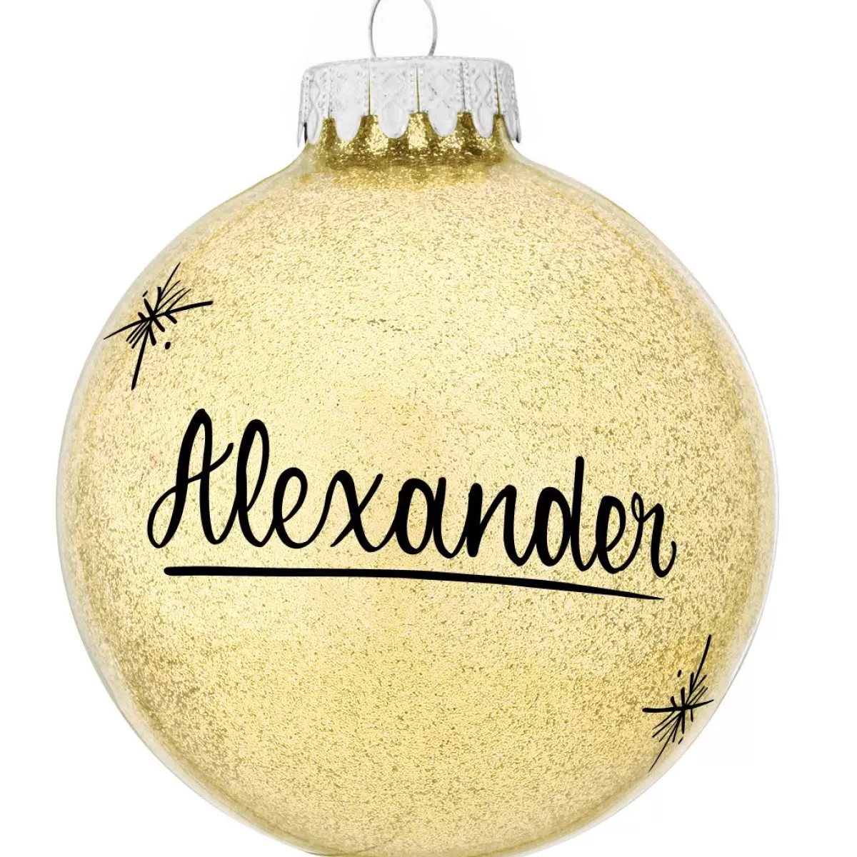 Bronner's Christmas Wonderland Personalized Sparkling Glass Ornament | Ornaments