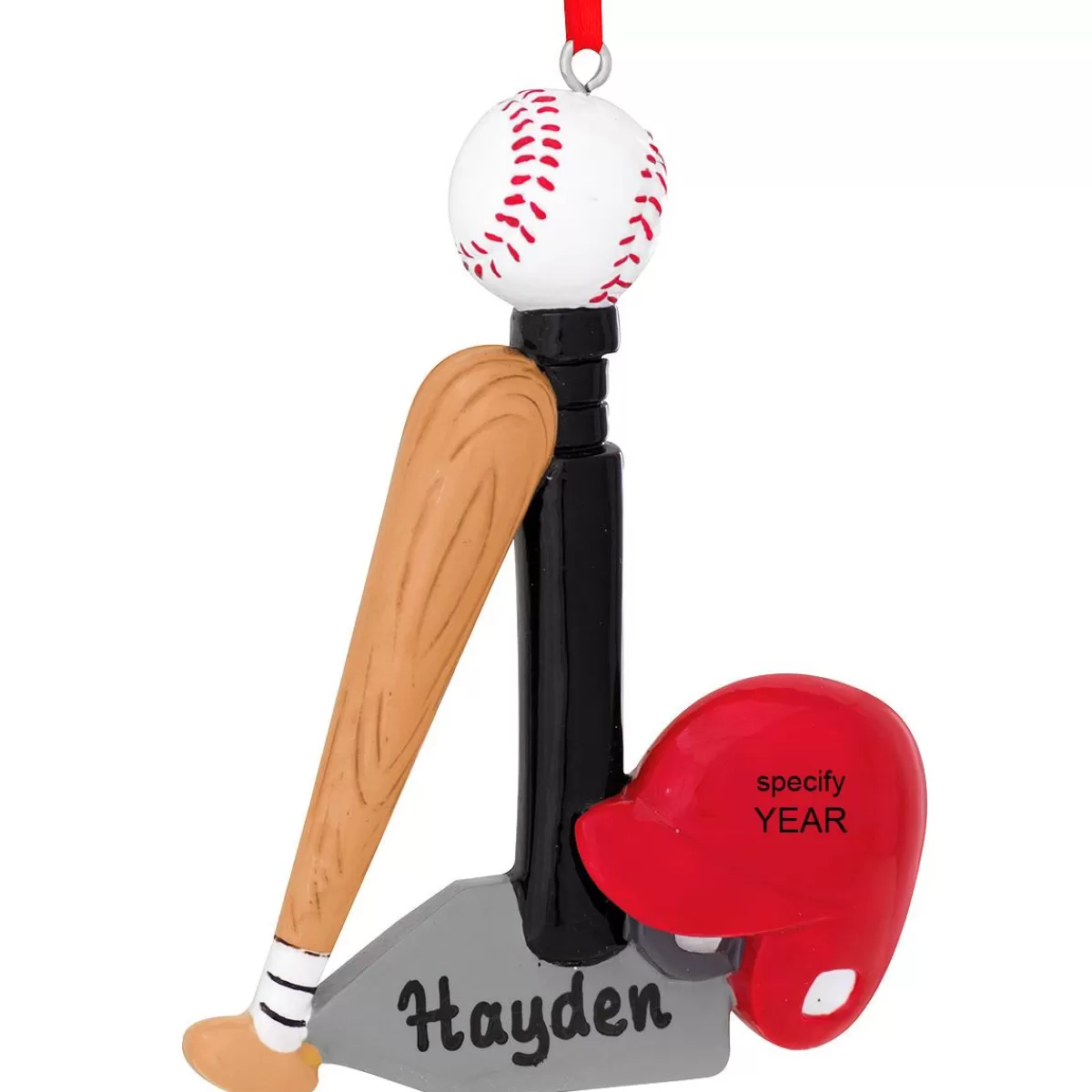 Bronner's Christmas Wonderland Personalized T-Ball Ornament | Ornaments