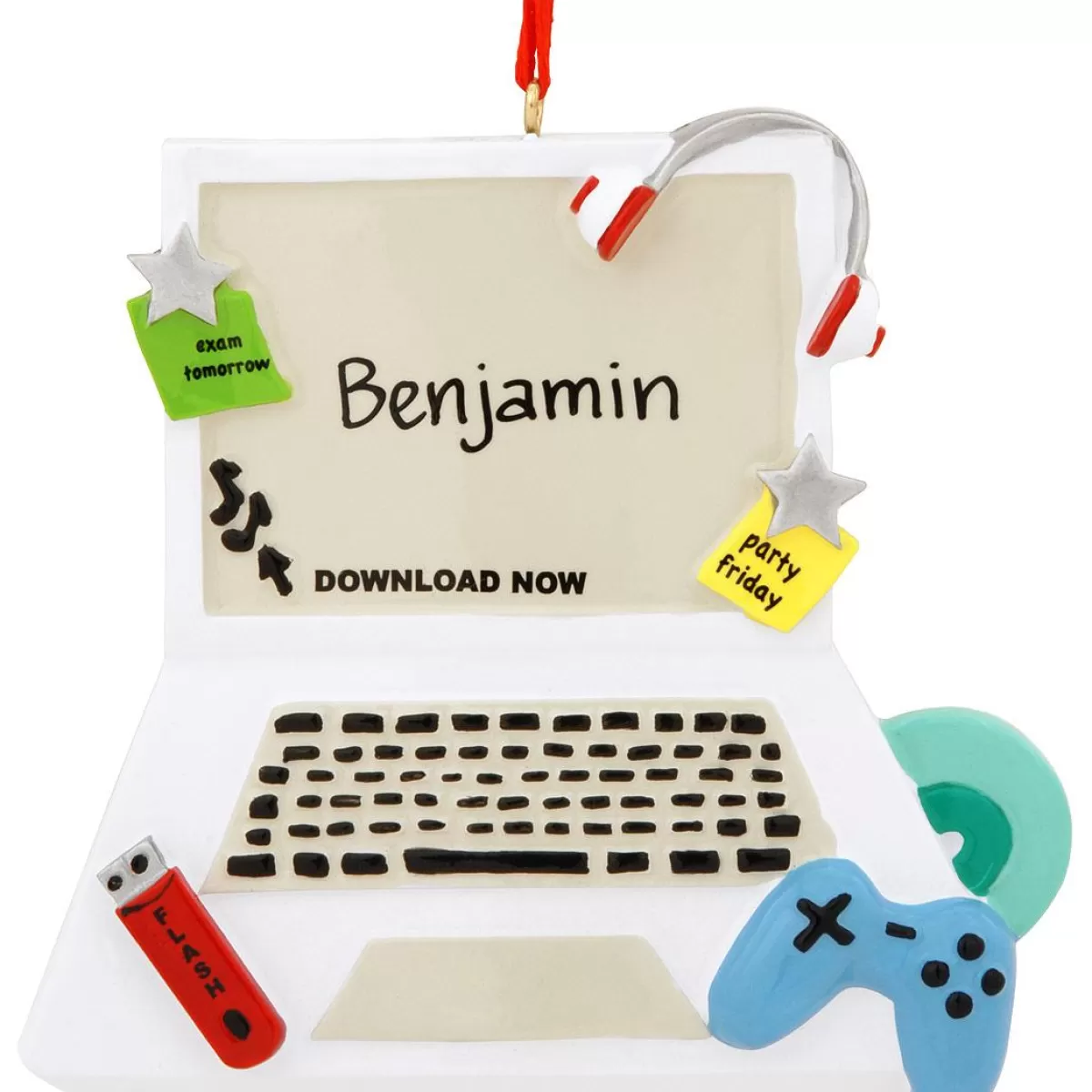 Bronner's Christmas Wonderland Personalized Teenage Computer Ornament> Hobbies & Occupations