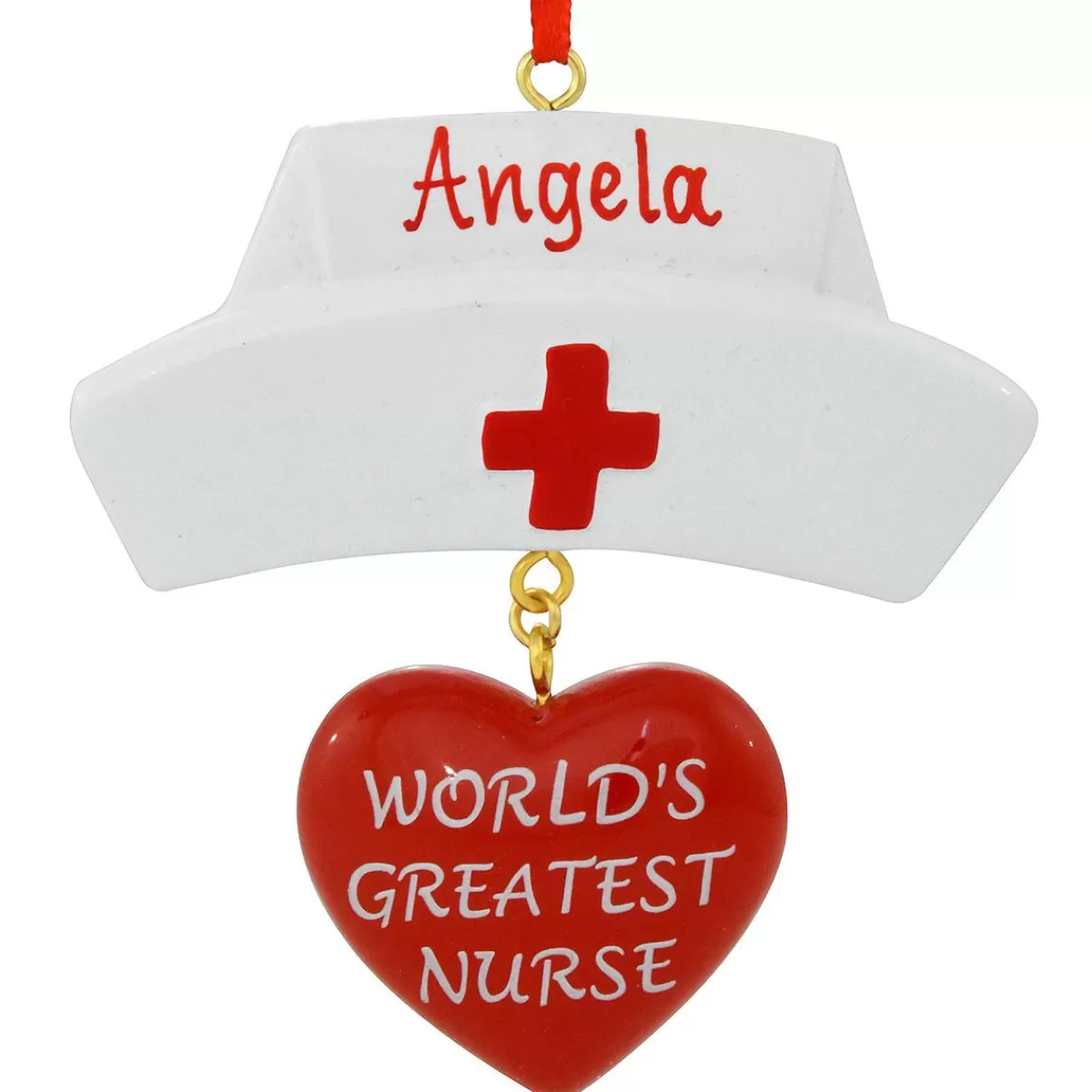 Bronner's Christmas Wonderland Personalized World's Greatest Nurse Ornament> Hobbies & Occupations