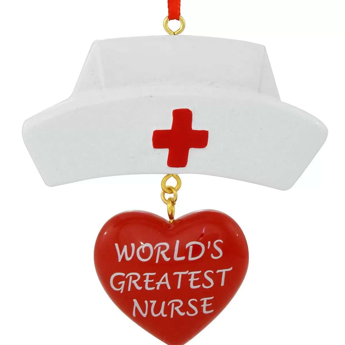 Bronner's Christmas Wonderland Personalized World's Greatest Nurse Ornament> Hobbies & Occupations