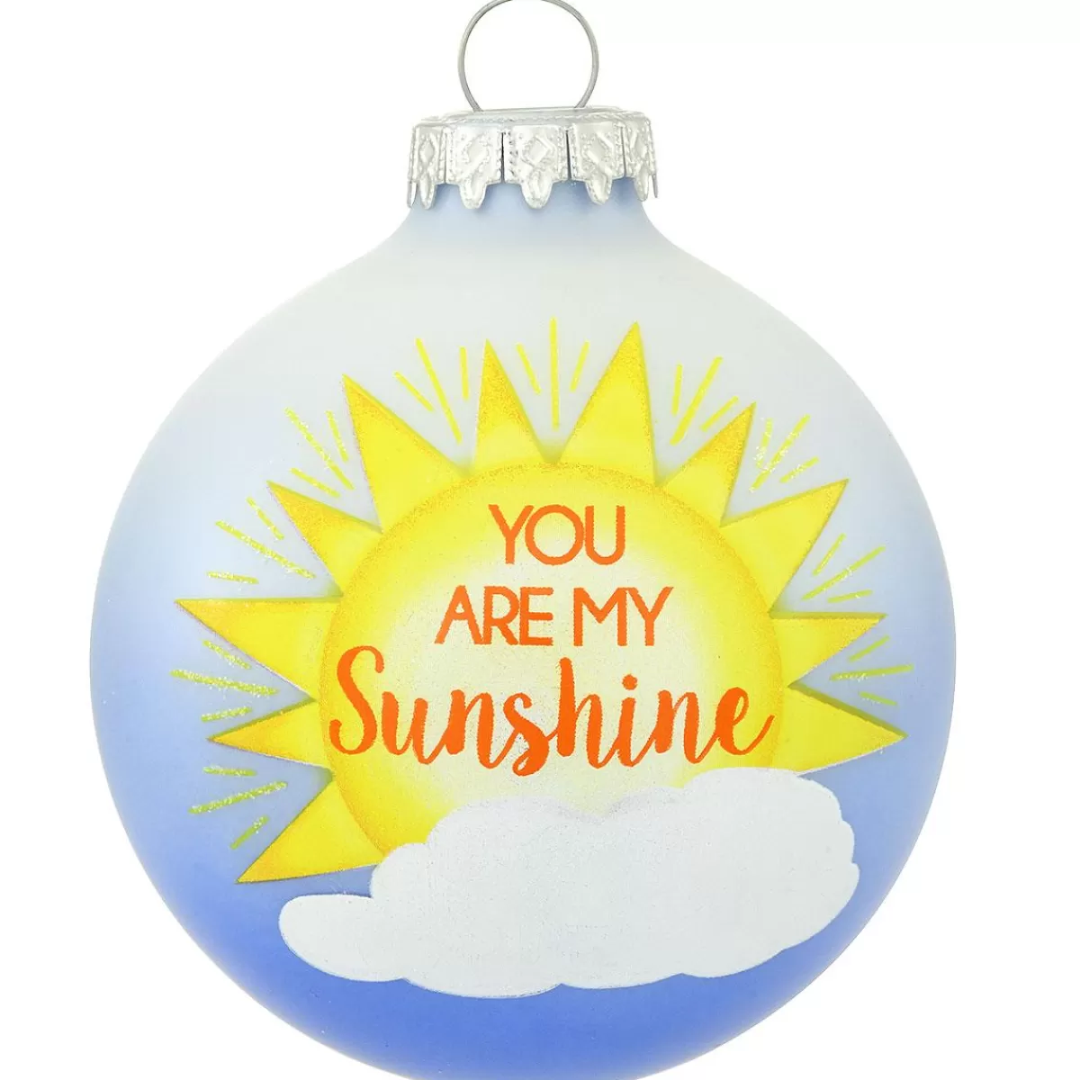 Bronner's Christmas Wonderland Personalized You Are My Sunshine Glass Ornament | Ornaments