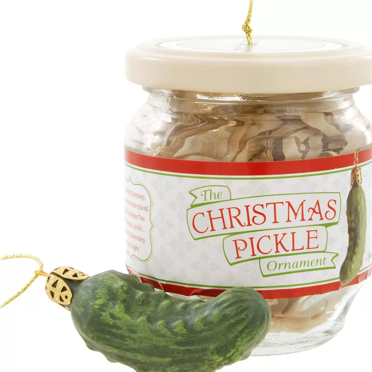 Bronner's Christmas Wonderland Pickle In A Jar Ornament> Food, Drinks, & Cooking