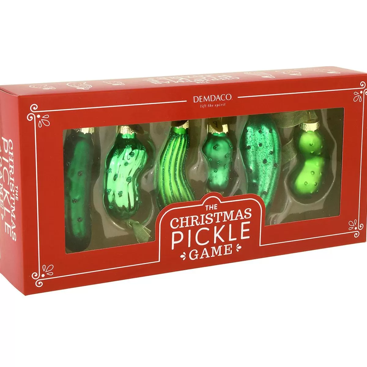 Bronner's Christmas Wonderland Pickle Ornaments Game Set Of 6> Food, Drinks, & Cooking