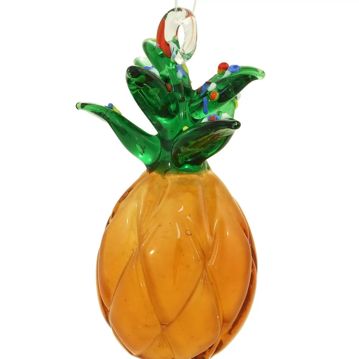 Bronner's Christmas Wonderland Pineapple Spun Glass Ornament> Food, Drinks, & Cooking