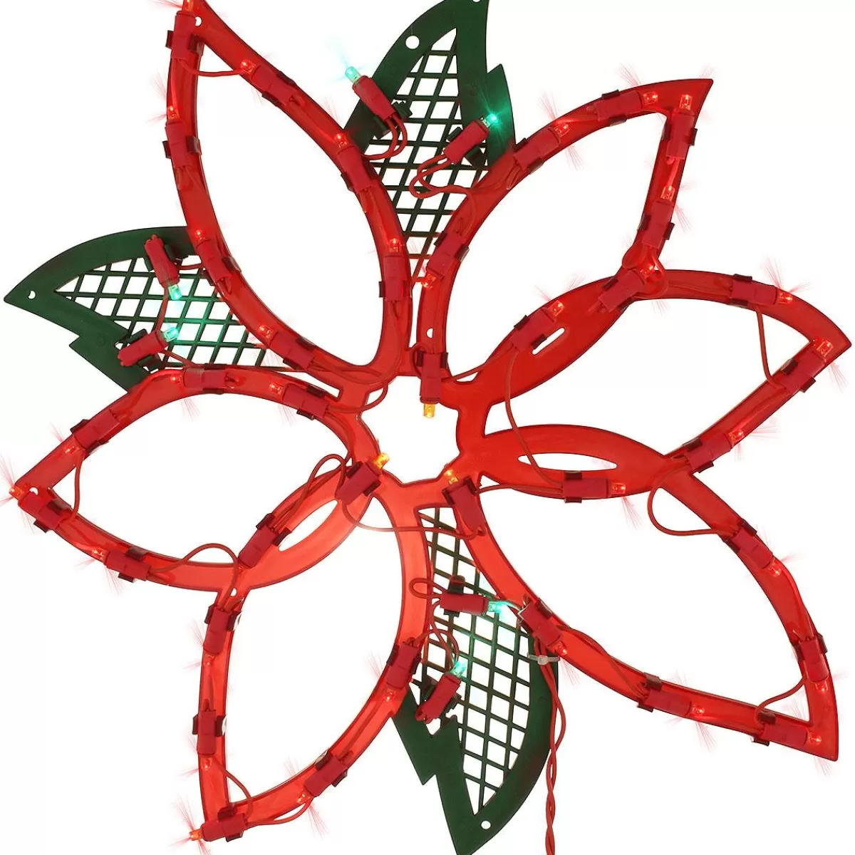 Bronner's Christmas Wonderland Poinsettia Led Lighted Ornamental | Decorations