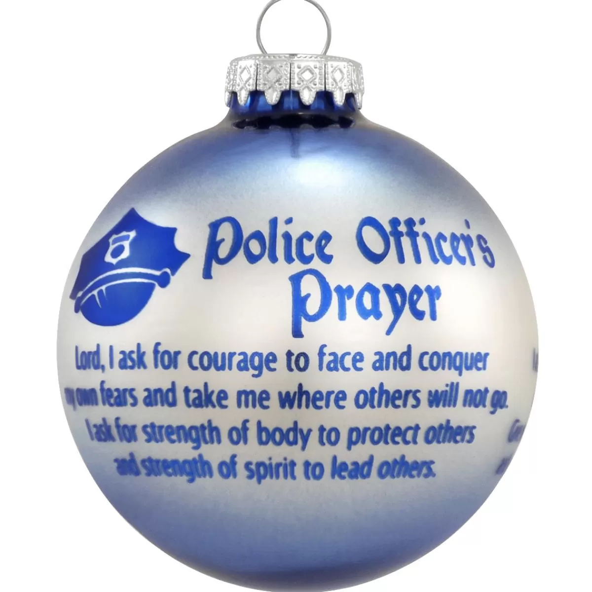 Bronner's Christmas Wonderland Police Officer's Prayer Ornament> Hobbies & Occupations