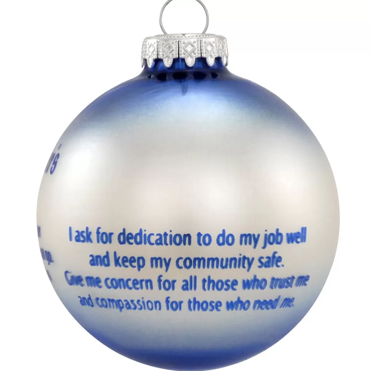 Bronner's Christmas Wonderland Police Officer's Prayer Ornament> Hobbies & Occupations