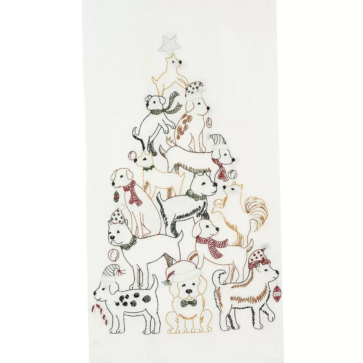 Bronner's Christmas Wonderland Puppy Tree Kitchen Towel | Home Decor & Gifts