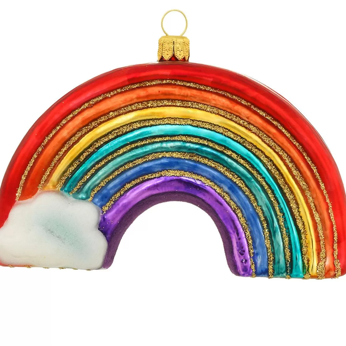 Bronner's Christmas Wonderland Rainbow Glass Ornament> Outdoors, Camping, & Nature