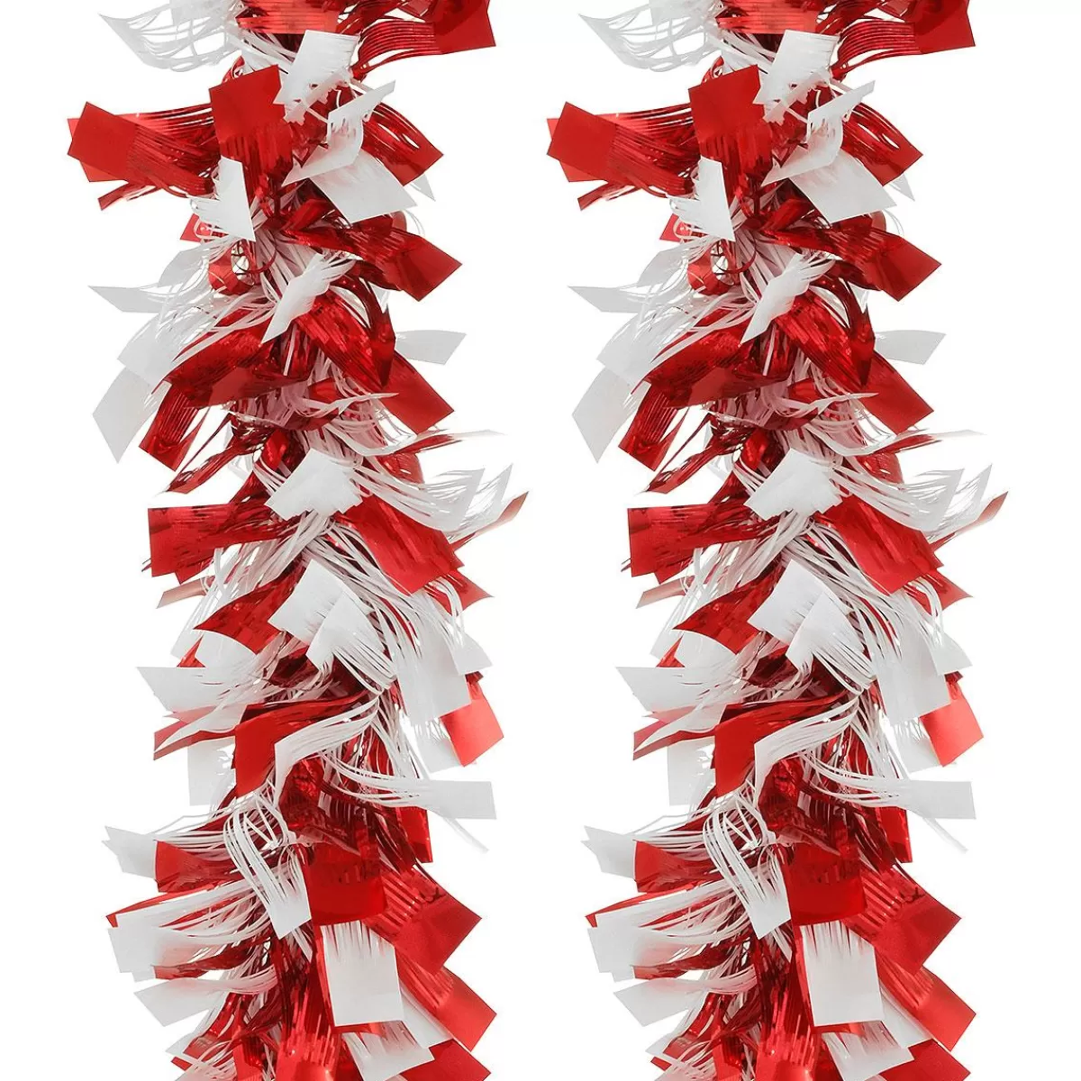 Bronner's Christmas Wonderland Red And White Twisted Tinsel Garland | Novelty, Bead, & Tinsel Garlands