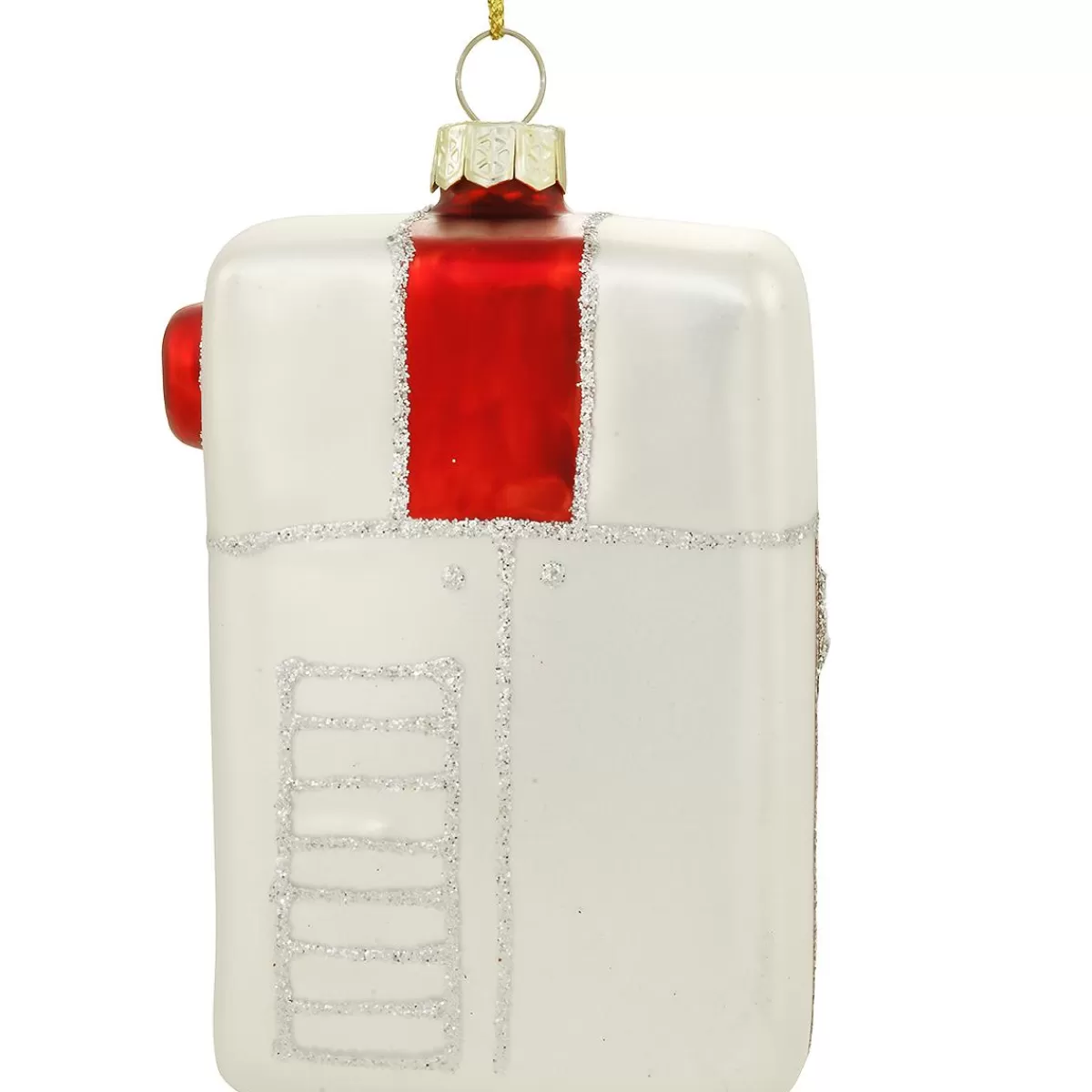 Bronner's Christmas Wonderland Red Cappuccino Machine Glass Ornament> Food, Drinks, & Cooking