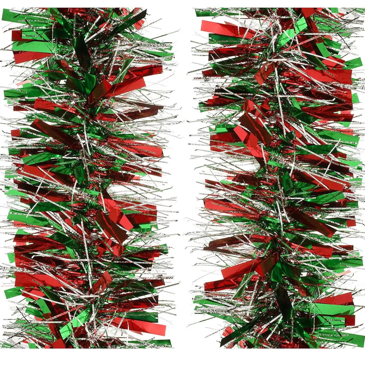 Bronner's Christmas Wonderland Red, Green, And Silver Tinsel Garland | Novelty, Bead, & Tinsel Garlands