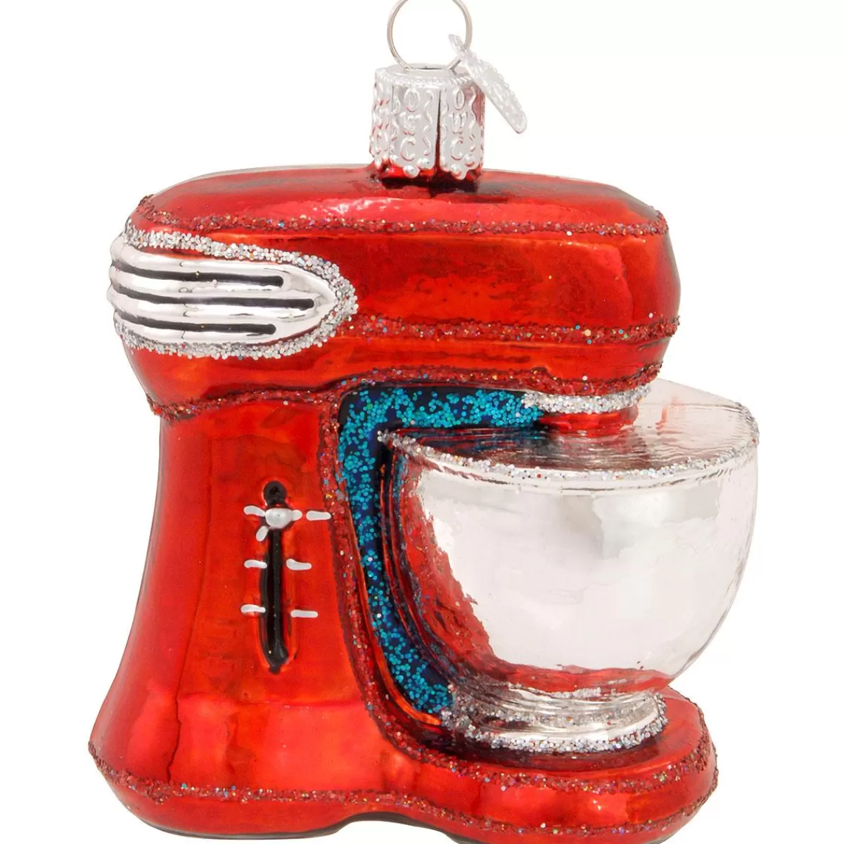 Bronner's Christmas Wonderland Red Mixer Glass Ornament> Food, Drinks, & Cooking