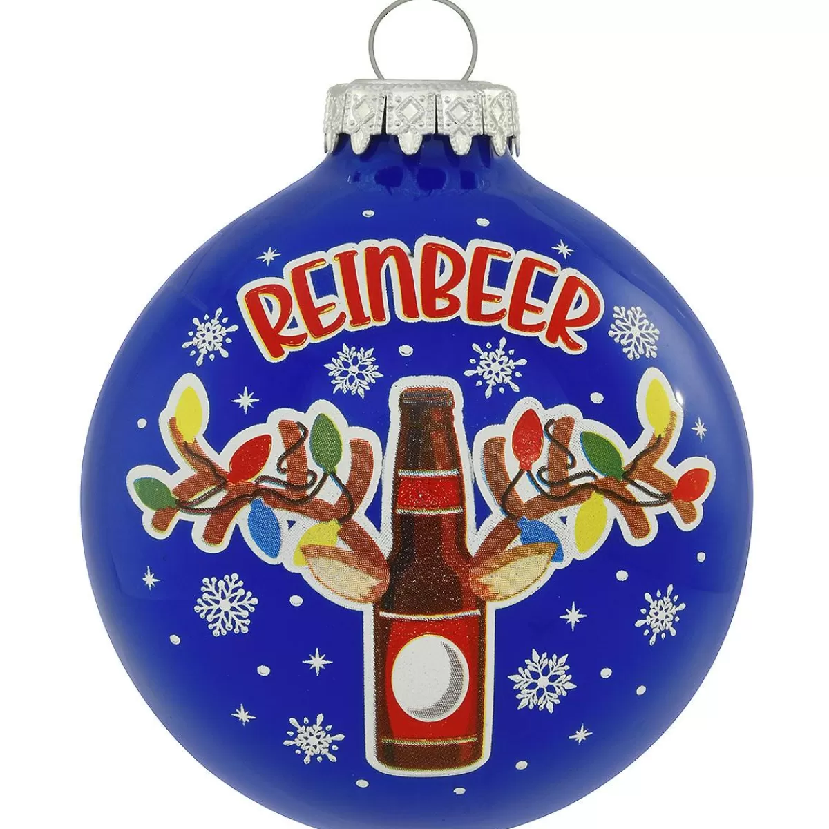 Bronner's Christmas Wonderland Reinbeer Glass Ornament> Food, Drinks, & Cooking