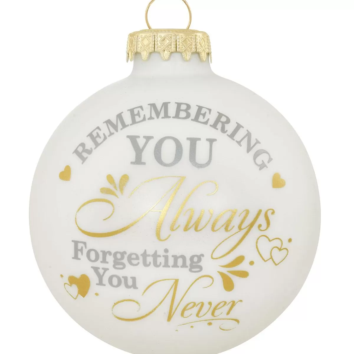 Bronner's Christmas Wonderland Remembering You Glass Ornament> In Memory Of