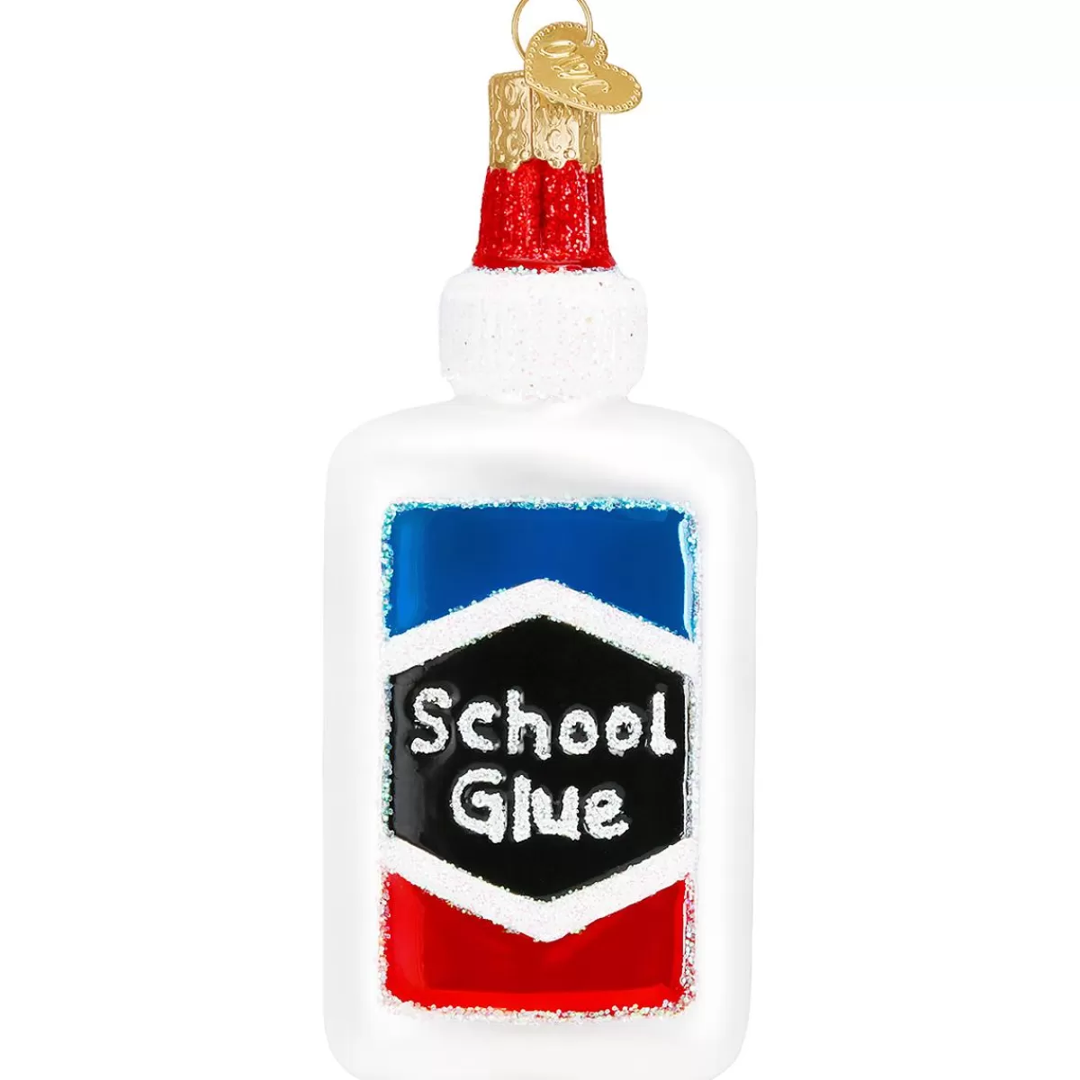 Bronner's Christmas Wonderland School Glue Glass Ornament> Hobbies & Occupations