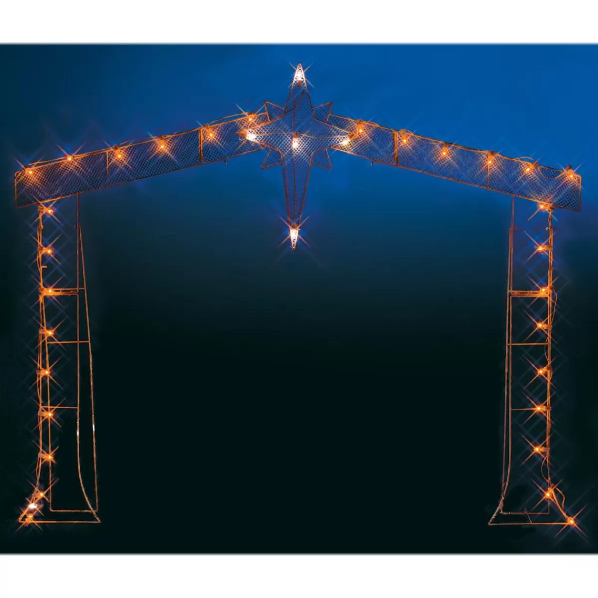 Bronner's Christmas Wonderland Silhouette Stable Lighted Led Wire-Frame Shape | Large Outdoor Lighted Shapes