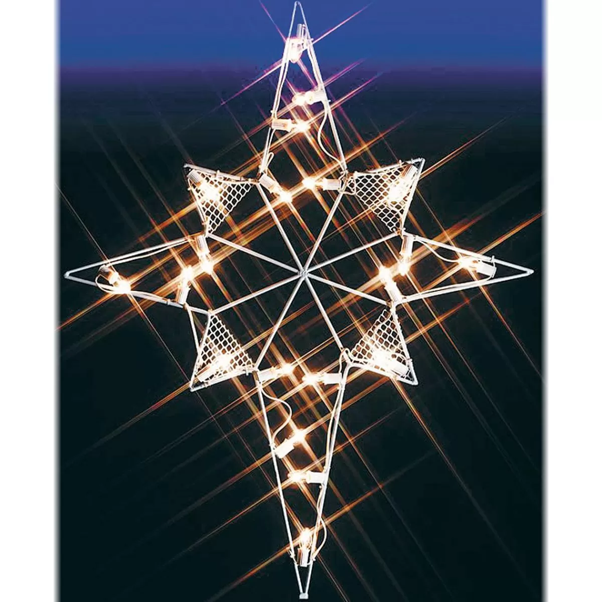 Bronner's Christmas Wonderland Silhouette Star Of Bethlehem Lighted Led Wire-Frame Shape | Large Outdoor Lighted Shapes