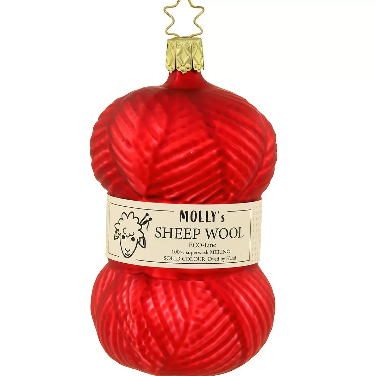 Bronner's Christmas Wonderland Skein Of Fine Red Wool Glass Ornament> Hobbies & Occupations