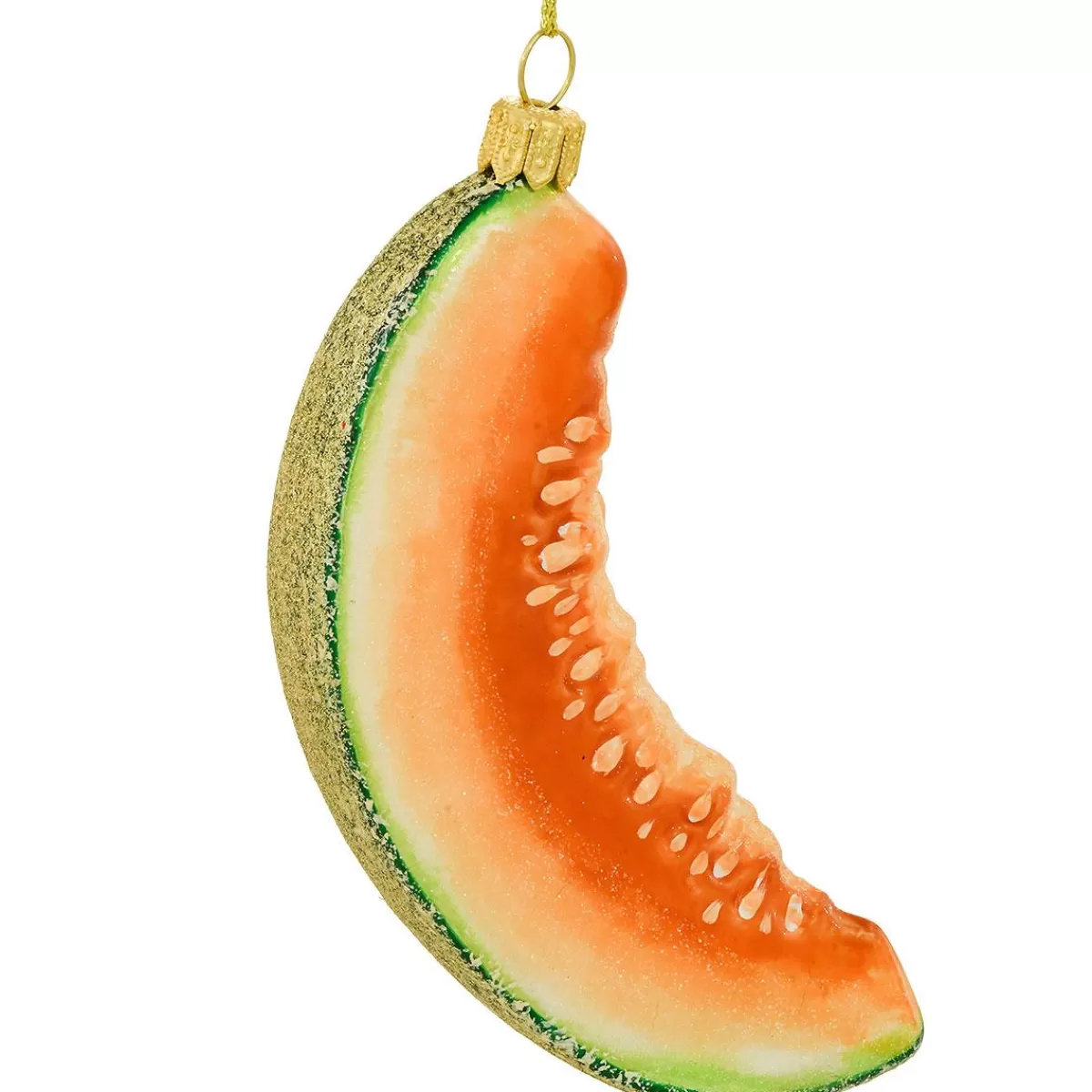 Bronner's Christmas Wonderland Slice Of Melon Glass Ornament> Food, Drinks, & Cooking