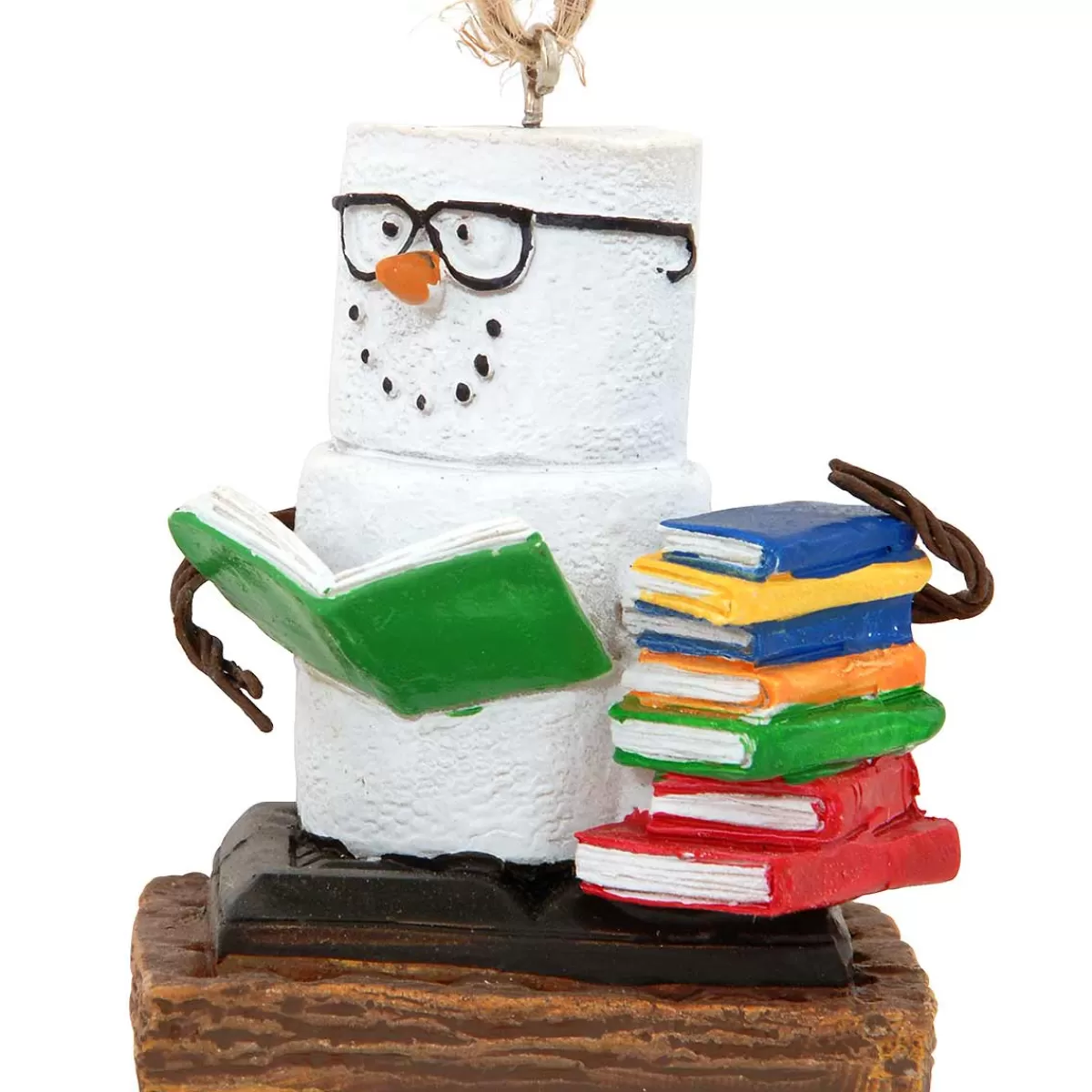 Bronner's Christmas Wonderland S'Mores Book Club Ornament> Hobbies & Occupations