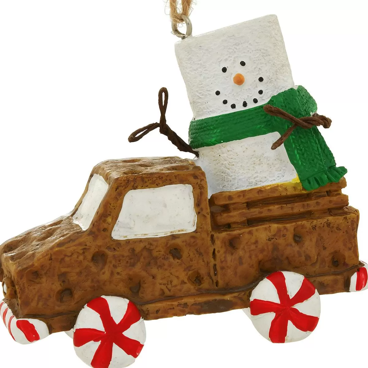 Bronner's Christmas Wonderland S'Mores Graham Cracker Truck Resin Ornament> Food, Drinks, & Cooking