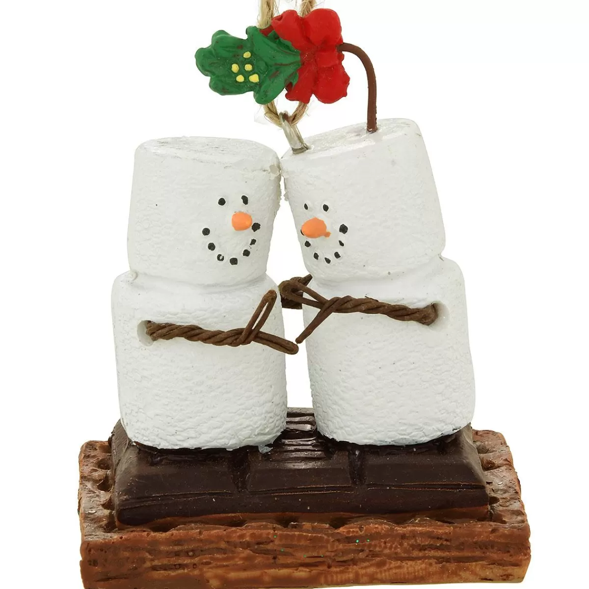 Bronner's Christmas Wonderland S'Mores Kissing Under Mistletoe Ornament> Food, Drinks, & Cooking