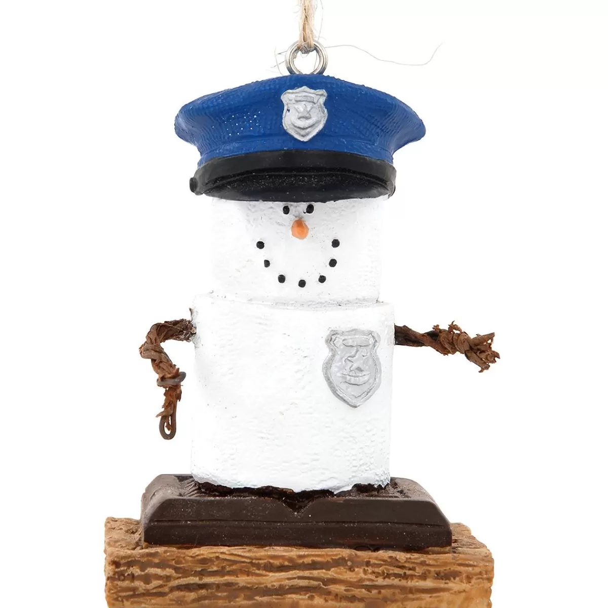 Bronner's Christmas Wonderland S'Mores Police Officer Ornament> Hobbies & Occupations