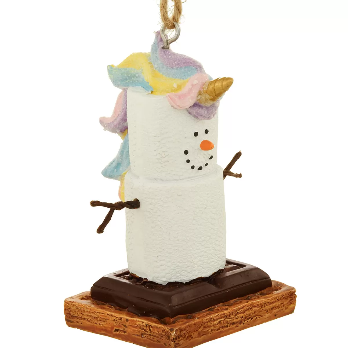 Bronner's Christmas Wonderland S'Mores Unicorn Resin Ornament> Food, Drinks, & Cooking