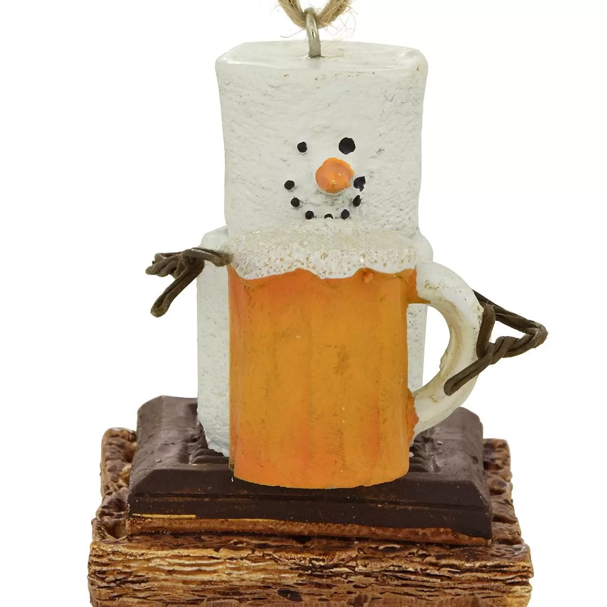 Bronner's Christmas Wonderland S'Mores With Beer Mug Resin Ornament> Food, Drinks, & Cooking