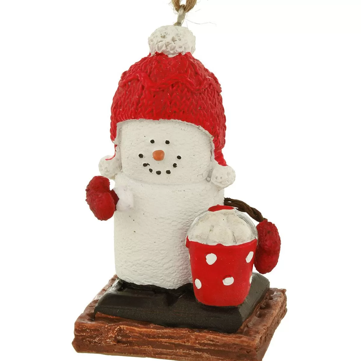 Bronner's Christmas Wonderland S'Mores With Snowballs Resin Ornament> Food, Drinks, & Cooking