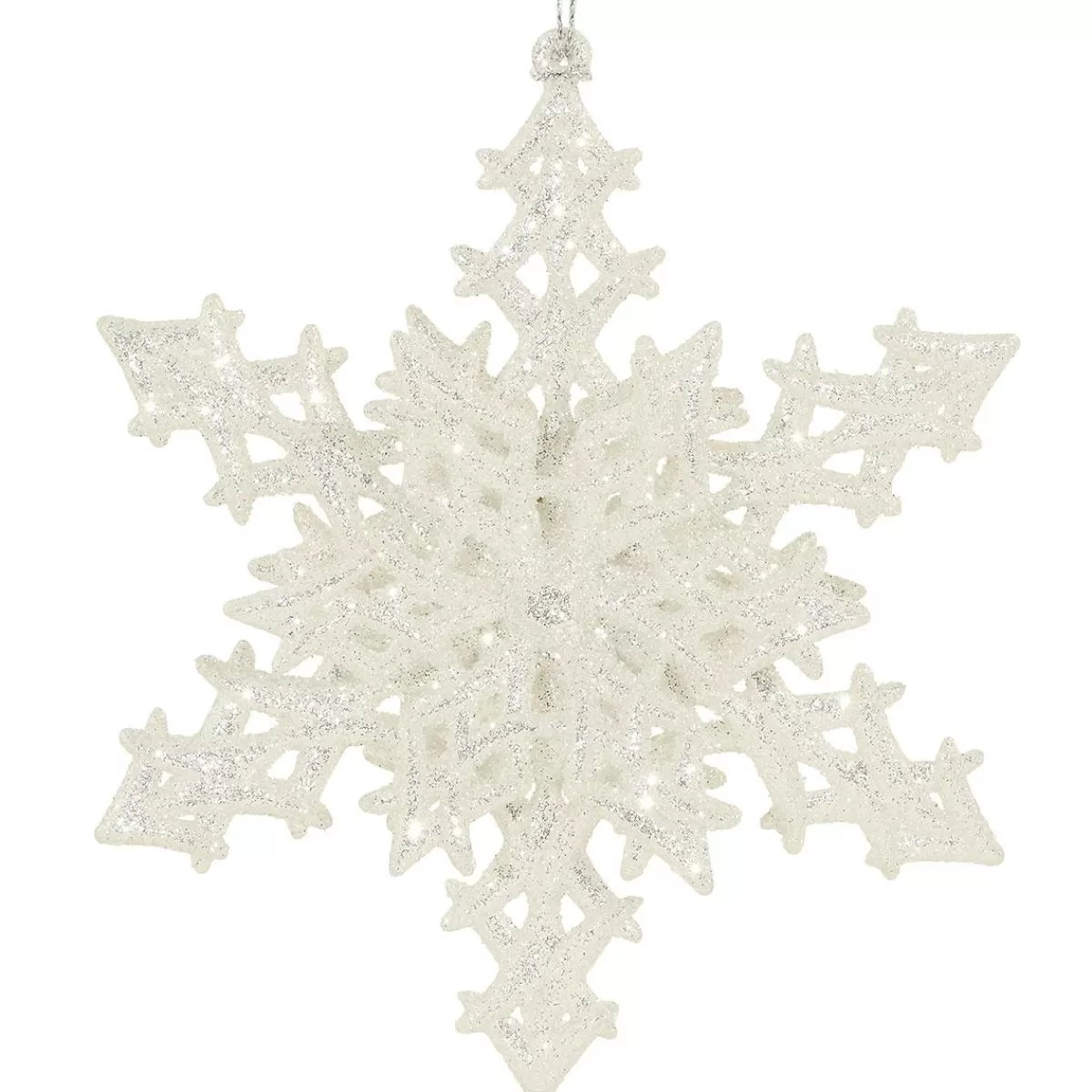 Bronner's Christmas Wonderland Snowflake Glitter 5.25 Inch Plastic Ornament | Shatterproof