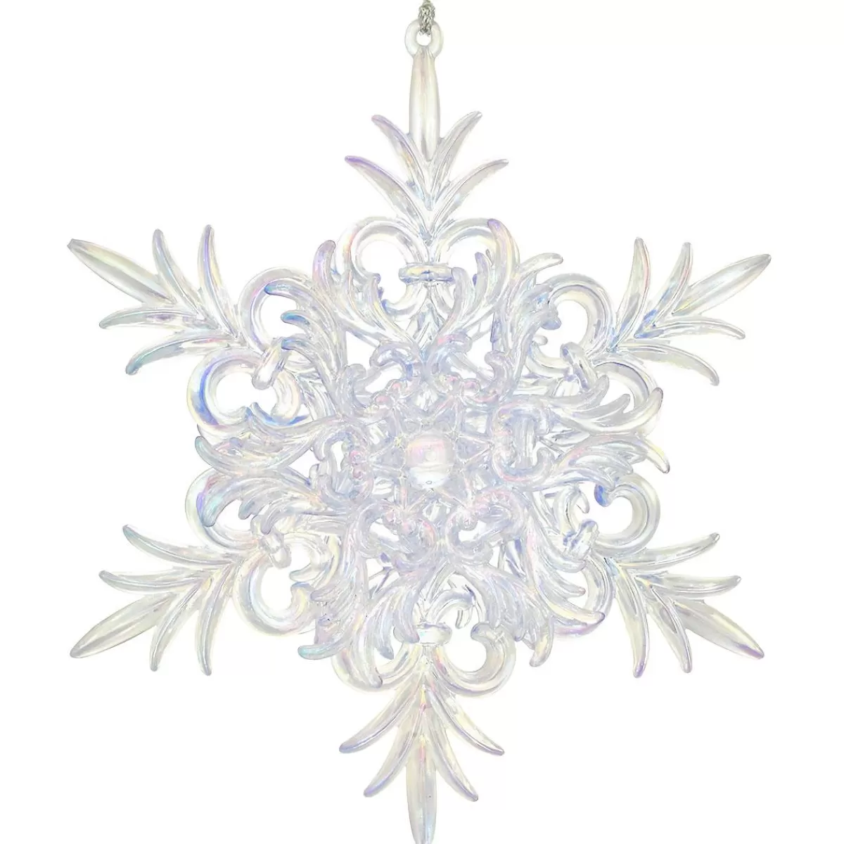 Bronner's Christmas Wonderland Snowflake Iridescent Purple Plastic Ornament | Shatterproof