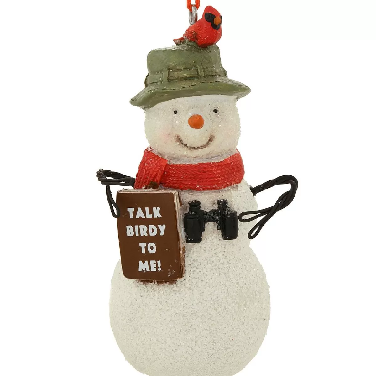 Bronner's Christmas Wonderland Snowman Bird Watching Resin Ornament> Outdoors, Camping, & Nature