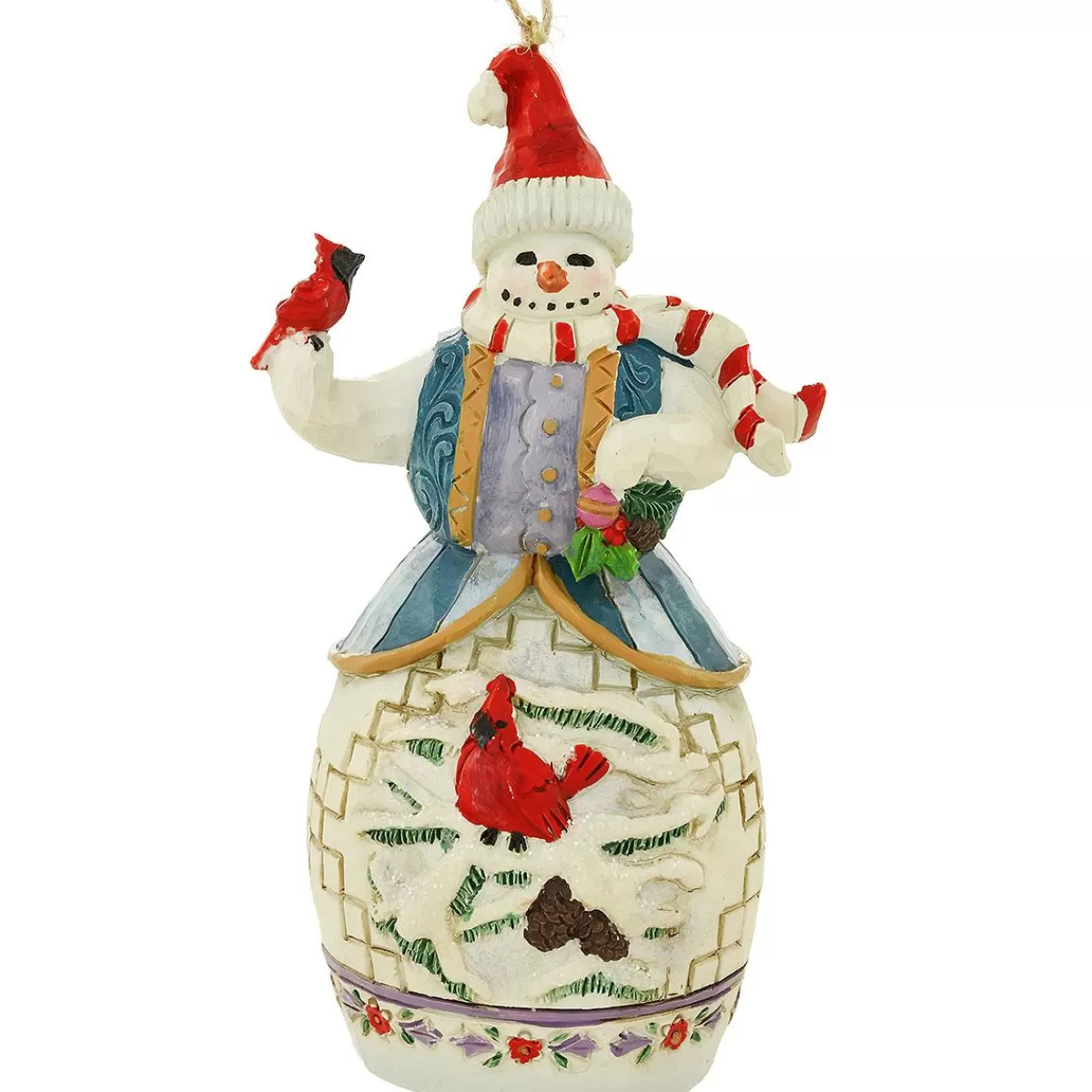 Bronner's Christmas Wonderland Snowman With Cardinal Jim Shore Ornament | Snowmen